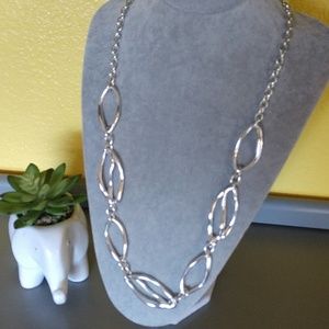 Beautiful Adjustable Silver Colored Necklace